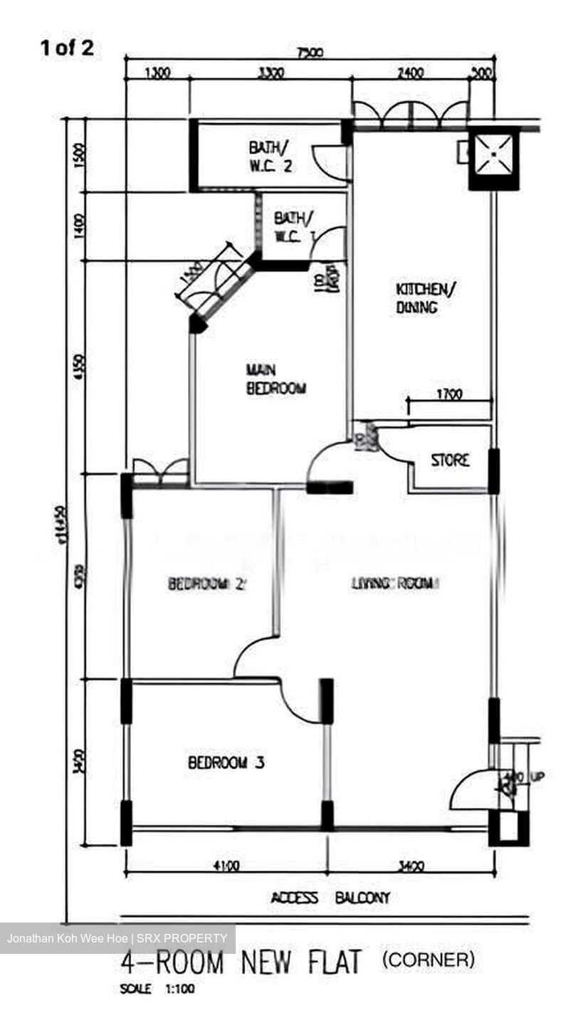 Blk 107 Yishun Ring Road (Yishun), HDB 4 Rooms #610445381